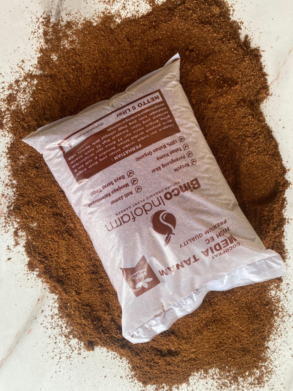 Cocopeat High Ec – 5 LITER